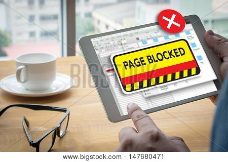 Data Failure Computer Page Blocked Browsing Connection Data Failure