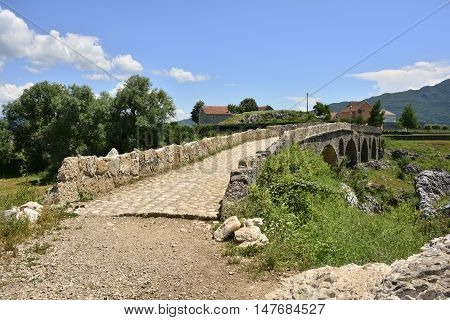 A third century Roman over the River Mostanici near to Nicsik in Montenegro