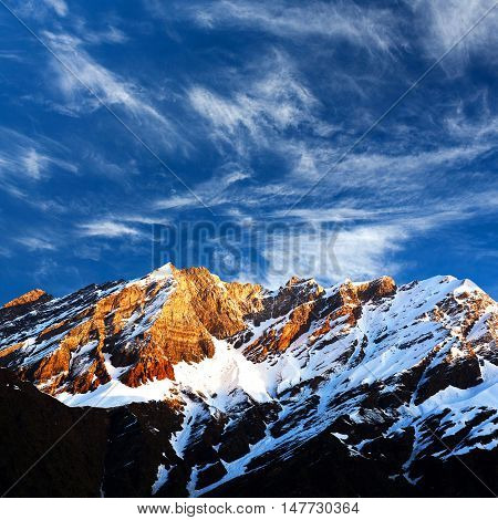 Mountain Landscape In Ladakh, North India