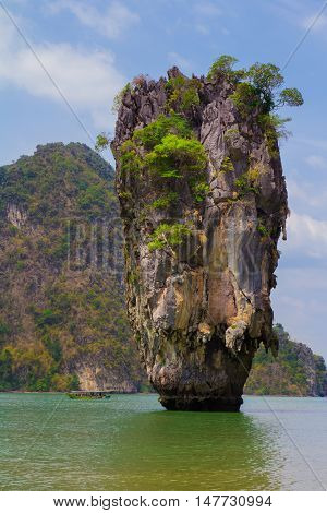 Beautiful nature of Thailand blue sea sky