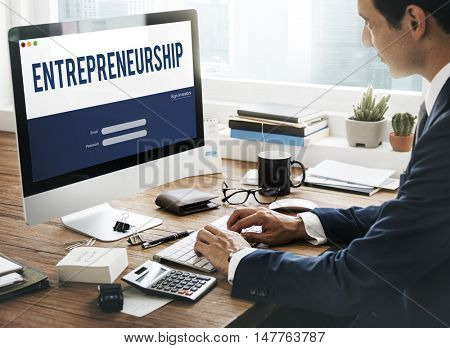 Entrepreneurship Tycoon Small Business Enterprise Concept