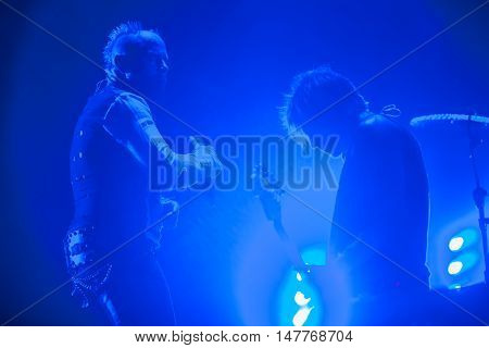 BUDVA- JULY 16 2015: THE PRODIGY BAND GIG ON THE MAIN STAGE AT SEA DANCE FESTIVAL. MUSIC FESTIVAL JULY 16 2015 IN BUDVA JAZ BEACH MONTENEGRO