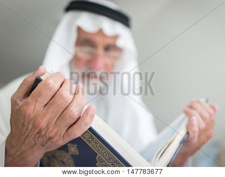 Elderly Arabic man