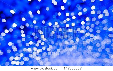 abstract blur background: defocus of bkue marquee light 