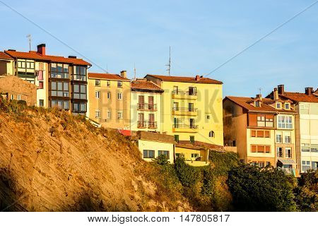 Town Of Getaria Basque Country Spain