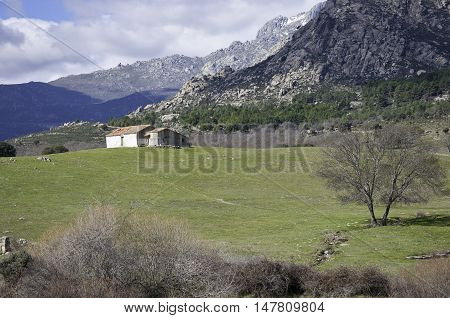 Farm house in Guadarrama Mountains, Madrid, Spain