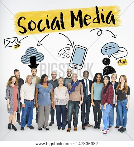 Social Media Entertainment Lifestyle Graphic Concept