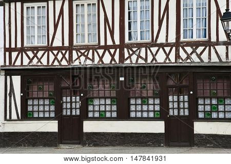 Saint Wandrille Rancon France - june 22 2016 : the village centre