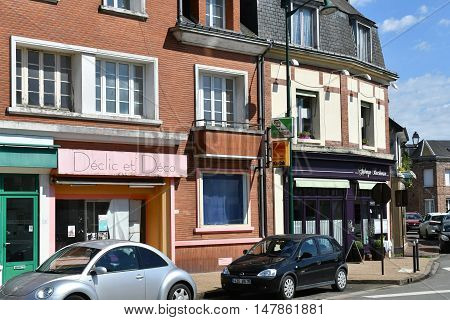 Buchy France - june 23 2016 : the city center