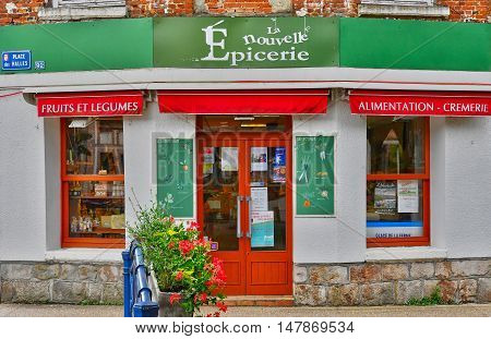 Cleres France - june 23 2016 : the village center