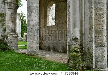 Jumieges France - june 22 2016 : the Saint Pierre abbey