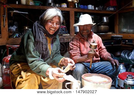 Owners Of Local Guesthouse, India