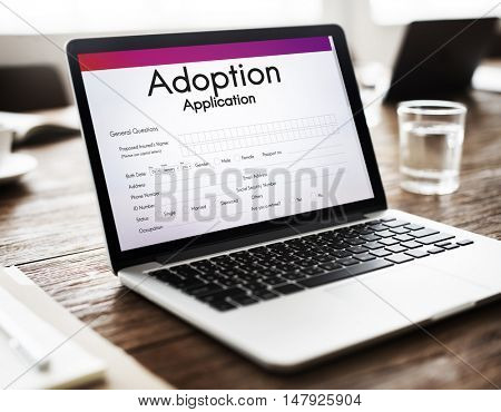 Adoption Application Family Guardianship Support Concept