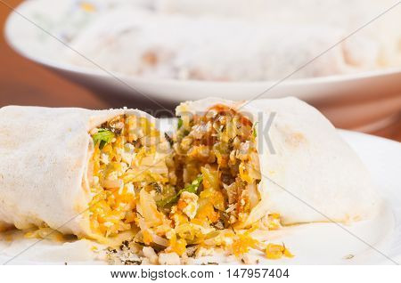 fresh made lumpia or mixed vegetable on a rice wrap