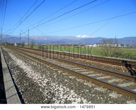 Eisenbahn In der Landschaft