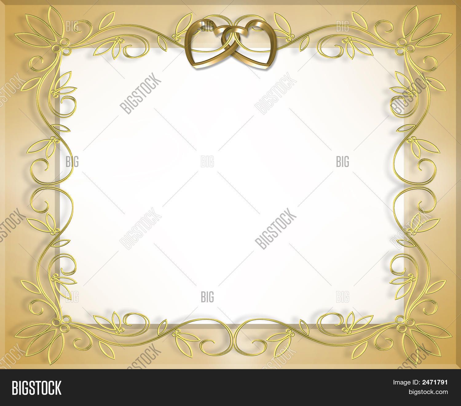 Wedding Frame Gold Image & Photo (Free Trial) Bigstock