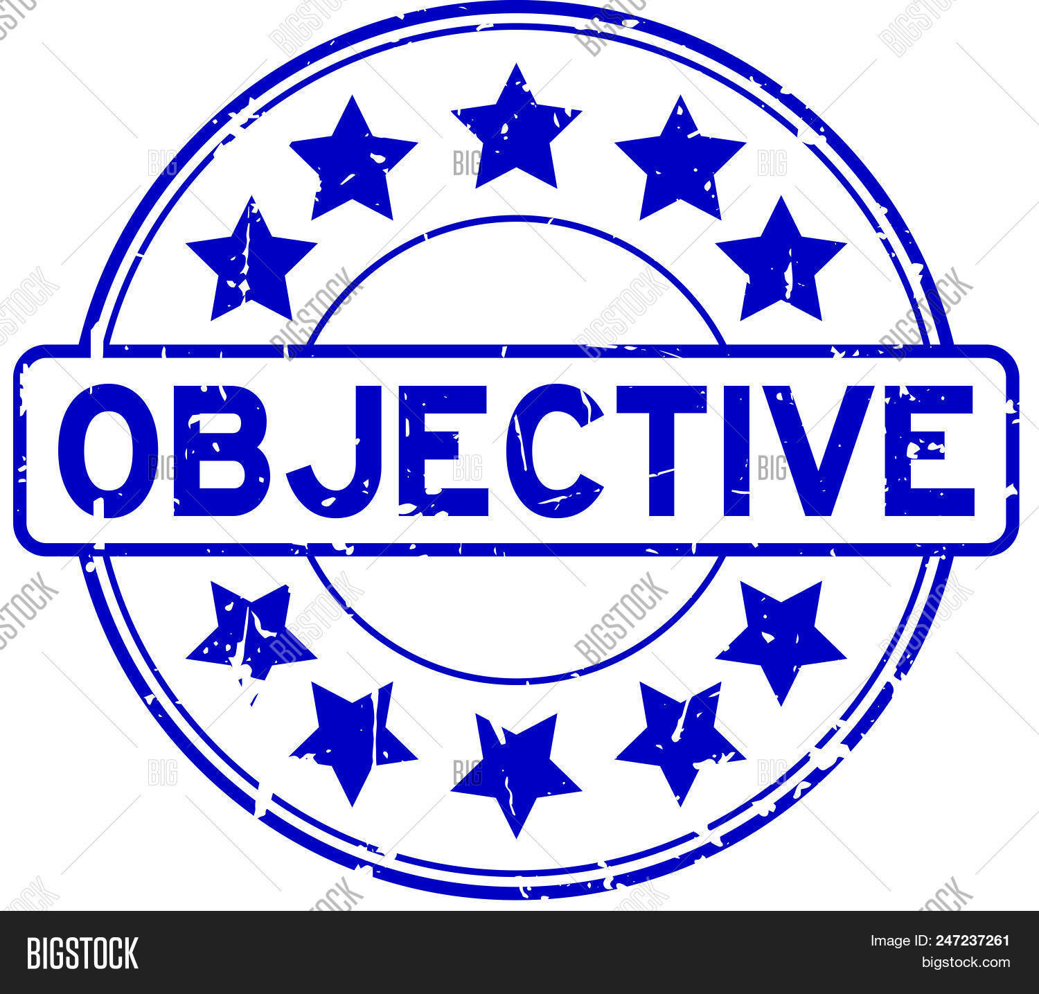 Grunge Blue Objective Vector & Photo (Free Trial) Bigstock