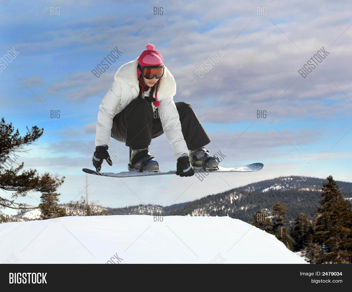 Girl Snowboarding Image & Photo (Free Trial) Bigstock