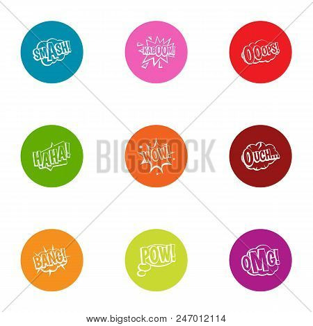 Blame Icons Set. Flat Set Of 9 Blame Vector Icons For Web Isolated On White Background