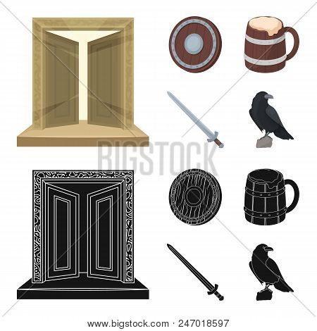 A Gate To The Treasure, A Shield For Protection, A Mug With A Bra, A Sword. Vikings Set Collection I
