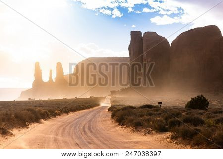 Monument Valley Navajo Tribal Park in Utah USA