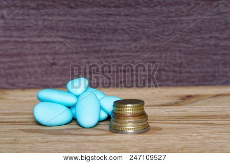 Concept In Business Casual Stacking Money For Success Or Savings, Investment And Accounting.