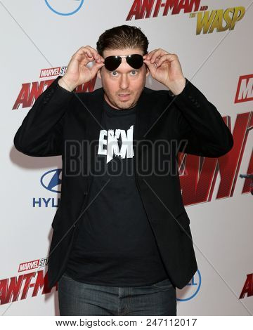LOS ANGELES - JUN 25:  Tim Heidecker at the Ant-Man and the Wasp Premiere at the El Capitan Theater on June 25, 2018 in Los Angeles, CA