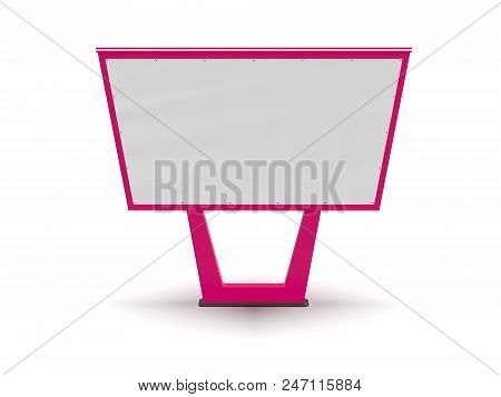 Blank Bigboard. Street Advertising. Advertising On The Post. Design Of A Billboard. Street Billboard