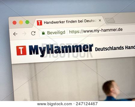 Amsterdam, The Netherlands - June 27, 2018: Website Of Of The German Myhammer, A Online Marketplace 