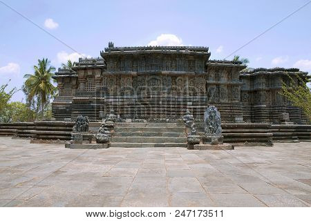 Kedareshwara Temple, Halebid, Karnataka, India View From The North