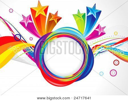 Soyut büyülü patlayabilir şablonu