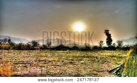 Landscape Of The Village Of Dowayo Tribe At Sunset Poli, Cameroon
