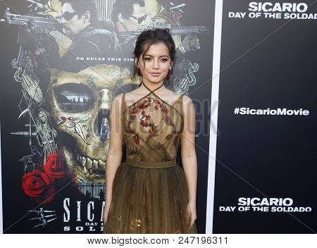 Isabella Moner at the Los Angeles premiere of 'Sicario: Day Of The Soldado' held at the Regency Village Theatre in Westwood, USA on June 26, 2018.