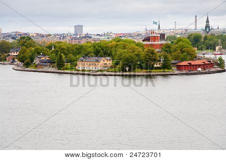 Kastelle slot på Kastellholmen Island, Stockholm