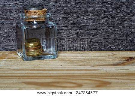 Idea In Business Casual Stacking Money As Concept For Success Or Savings, Investment And Accounting.