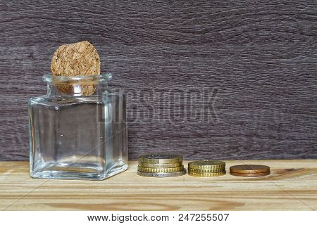Idea In Business Casual Stacking Money As Concept For Success Or Savings, Investment And Accounting.