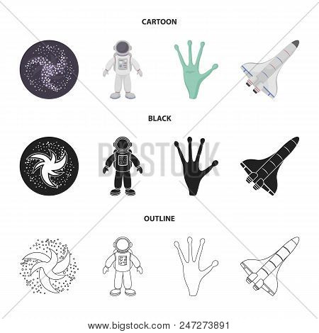 The Alien Hand, The Space Shuttle Ship Space Shuttle, The Astronaut In The Spacesuit, The Black Hole