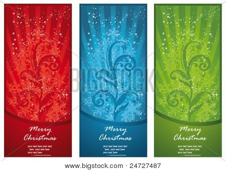 Collection de bannières de Noël. Vector