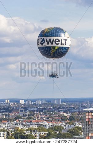 Berlin, Germany - September 22, 2017: One Of The Worlds Biggest Helium Balloons 