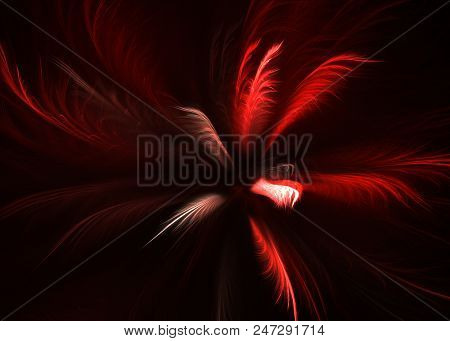 Fractal Pinnate Winged Topknot Background - Fractal Art