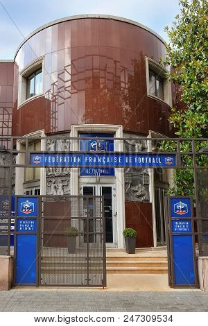 Paris, France -23 May 2018 : Headquarters Of The French Football Federation (fff), 87 Boulevard De G