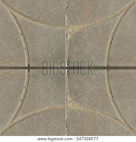 Seamless Photo Texture Of Pavement Tile From Cement