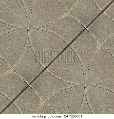 Seamless Photo Texture Of Pavement Tile From Cement