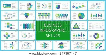 Business Inforgraphic Design Set For Management Concept. Can Be Used For Business Project, Annual Re