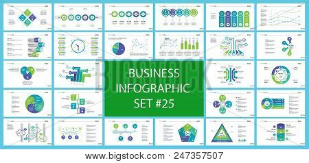 Business Inforgraphic Design Set For Strategy Concept. Can Be Used For Business Project, Annual Repo