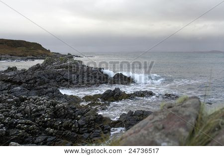Felsenküste In Schottland
