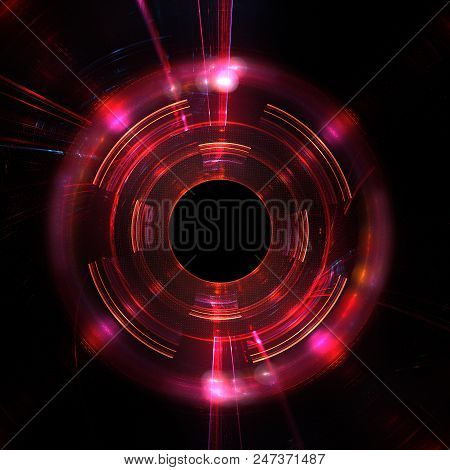 Shining Lenses Of Objective, Adjustment  Control   - Fractal Art