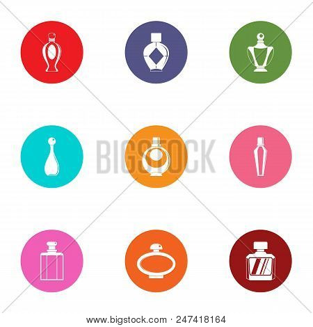 Carboy Icons Set. Flat Set Of 9 Carboy Vector Icons For Web Isolated On White Background