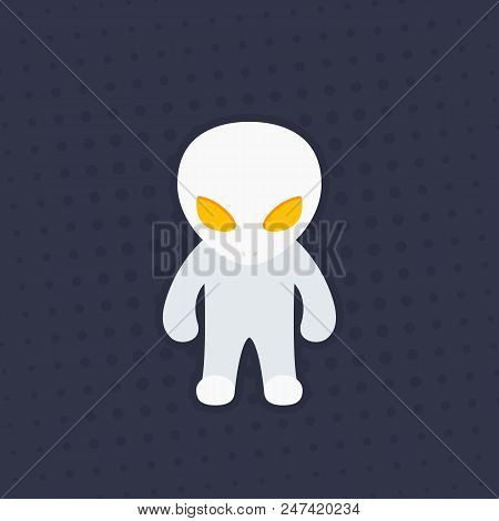 Extraterrestrial, Alien Vector Illustration, Eps 10 File, Easy To Edit