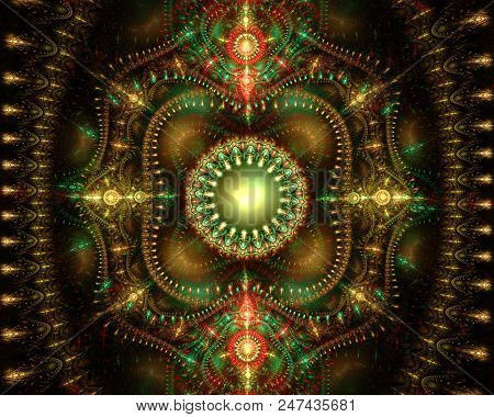 Fractal  Julian  Steampunk Jewelry Background   - Fractal Art